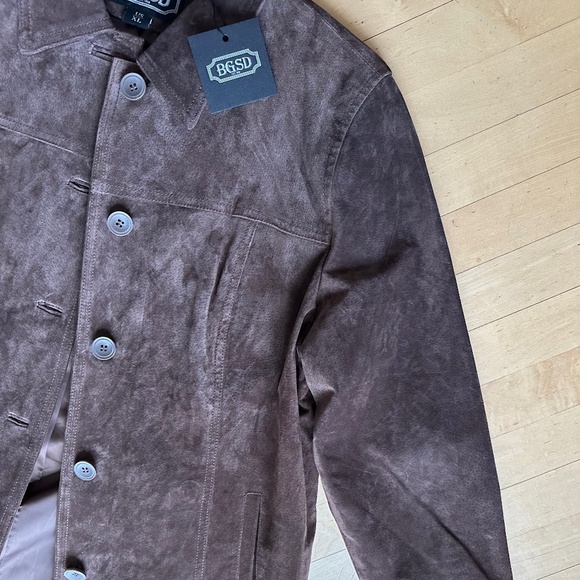 NEW BGSD brown suede jacket , XL,  P1411 - Picture 6 of 9